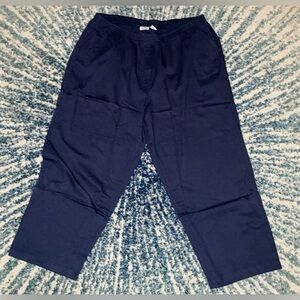 Only Necessities Blue Relaxed Fit Elastic Waist Pant (NWOT)